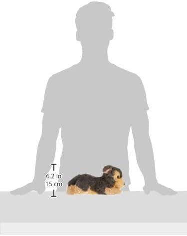 Aurora® Adorable Flopsie™ Yorky™ Stuffed Animal - Playful Ease - Timeless Companions - Gray 12 Inches