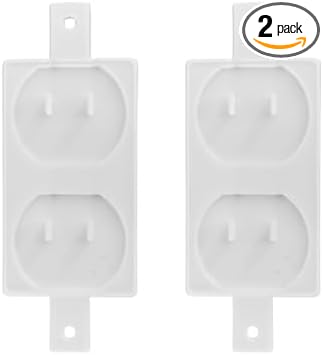 Locking Decora Outlet Cover with Center Opening – Baby Proof & Tamper Resistant Outlet Lock, Secure Wall Plate for Plug Protection, Child Safety Electrical Receptacle Cover