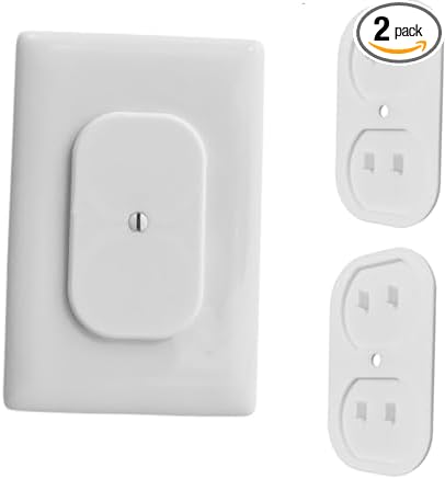 Baby Proof Outlet Cover Locks – Tamper Resistant Duplex Outlet Safety Covers – Screw-On Decorative Wall Plate Guard for Child & Toddler Protection – Easy Install Electrical Socket Shield (Multi-Pack)