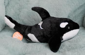 Make My Day 2PCS Premium Orca Stuffed Animal - 11.8 Inches Orca Whale Plush for Kids, Plush Toy Killer Whale Shark Stuffed Animal Gifts for Babies, Toddlers