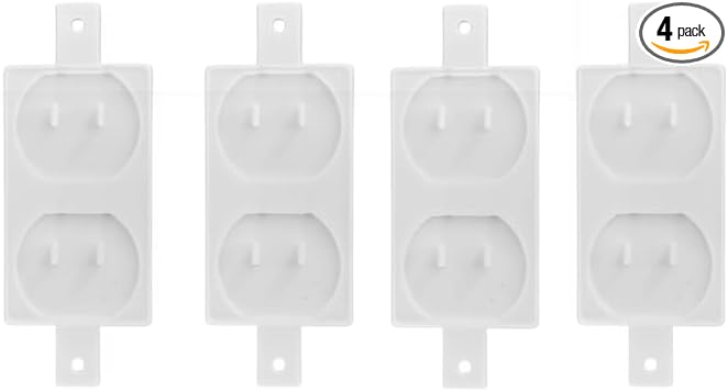 Baby Proof Outlet Cover Plate – Tamper Resistant Electrical Socket Guard – Screw-On Safety Wall Plate for Child & Toddler Protection – Decorative Duplex Outlet Cover Lock – Easy Install (Multi-Pack)