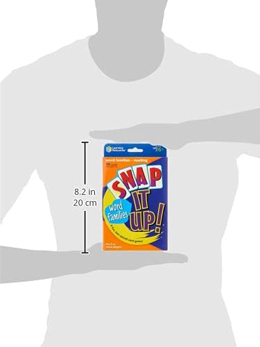 Learning Resources Snap It Up Phonics - Reading Card Game, Sight Words Flash Cards, Phonics Family Board, ABC Classroom Must Haves, Toddler Activities, Homeschool Supplies, Montessori