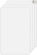 ZEFTV Screwless Blank Wall Plates 1-Gang Blank Switch Outlet Electrical Cover Plate Unbreakable Thermoplastic Faceplate for Decorative Receptacle Outlet Switch, White (4 Pack)