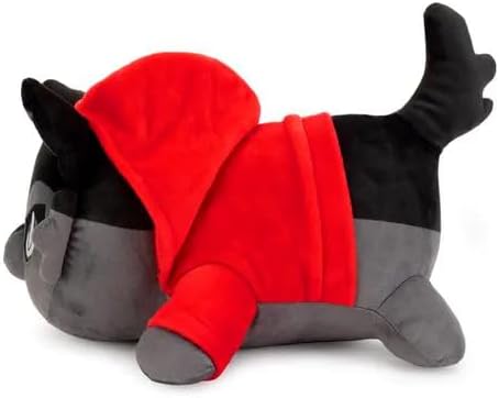 Red-Coated Wolf Cat Plush - Alien Invasion Cat Collection - 100% Embroidered Plushie - Cat Stuffed Animal Collectible (Red-Coated Wolf Cat)