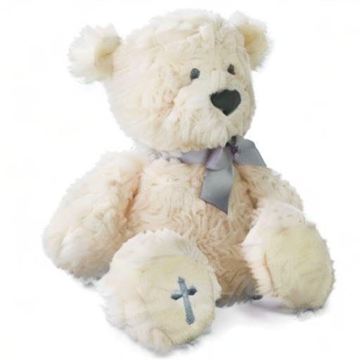 DEMDACO The Lord's Prayer Bear - Religious Plush Toy for Calming Comfort - Prayer Bear Plush - Spiritual Gift for Kids - Bedtime Hug Toy - Air Dry