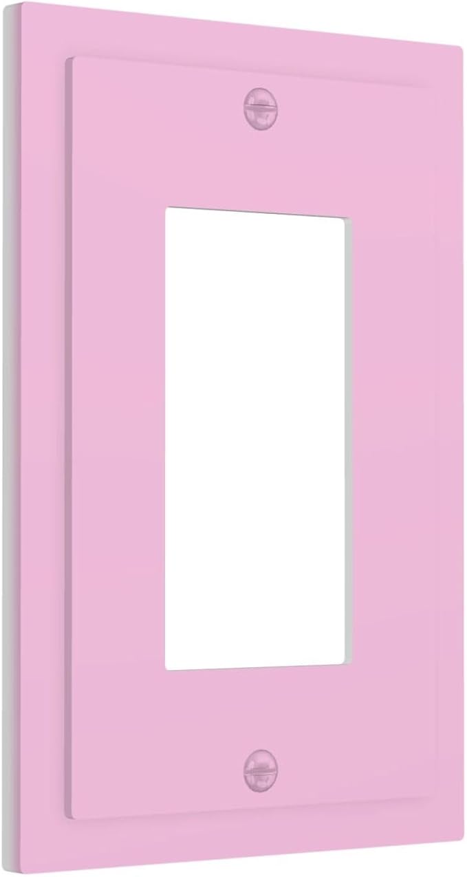 Curte Purple Decorative 1 Gang Outlet Light Switch Cover Woman Girl Room Rocker/Decorator Face Switch Wall Plate GFCI Outlet Cover Plate