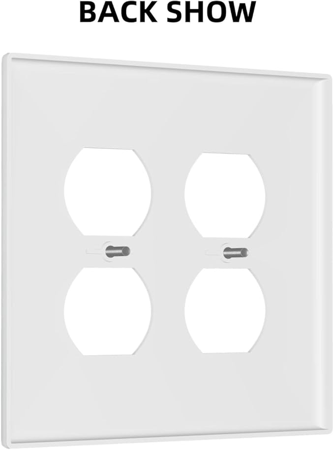 Outlet Covers Bee Honeycomb Flowers Plant Leaves 2 Gang Double Duplex Decorative Light Switch Covers Electrical Wallplates Socket Faceplate For Nursery Kids Room Decor