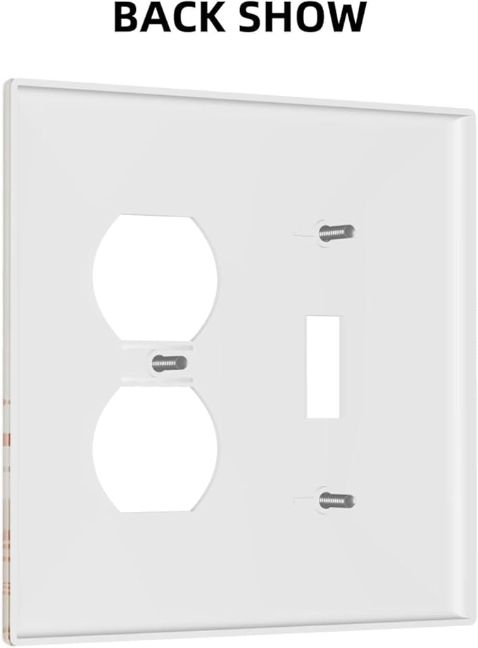 Light Switch Cover Plate Minimalist Floral Boho Botanical Wildflowers 2 Gang Decorative Switch Plates 1 Toggle Duplex Combo Outlet Covers GFCI Wall Plates for Bathroom Bedroom Decor