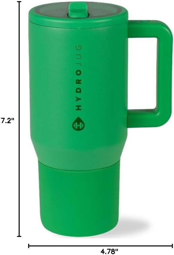 HydroJug Kids - 20 oz Insulated Kids Water Bottle with Flip Straw & Handle | Leak-Proof & Durable | Perfect for School, Sports, Lunch, Travel & Camp, Clover