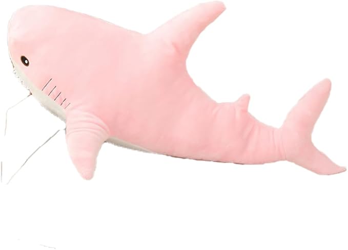 30 Inch Giant Shark Stuffed Animal Pillow, Soft Shark Toys Big Shark Plush Pillows for Kids,Comfortable Sleeping Pillow Back Cushion Doll Gift for Kids (pink)