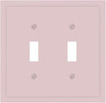 Cute Rose Pink Decorative 2 Gang Toggle Outlet Light Switch Cover Romantic Girl Girly Double Device Wall Plate Electrical Faceplate Dual Device Switchplate