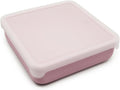 melii Reusable Silicone Sandwich Container | Leak-Resistant Food Storage with Easy-Open Lid, BPA-Free, Dishwasher & Microwave Safe, Lunch Box for Kids & Adults (Pink)