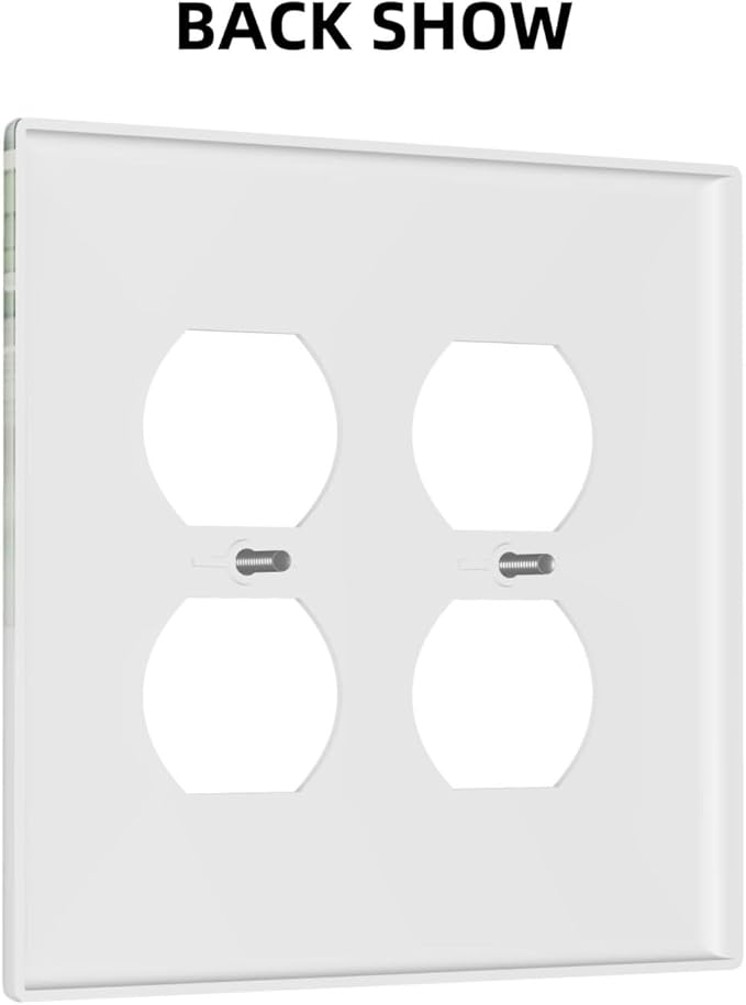 Deer Banana Leaves Palm Trees Green Plants Outlet Covers 2 Gang Double Duplex Decorative Light Switch Covers Electrical Wallplates Socket Faceplate for Bed Room Living Room Decor