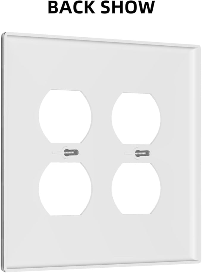 Outlet Covers Skeleton Skull Boho Hippie Dark Background 2 Gang Double Duplex Decorative Light Switch Covers Electrical Wallplates Socket Faceplate For Cabin Office Decor
