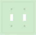Green Decorative 2 Gang Toggle Outlet Light Switch Cover Double Device Wall Plate Electrical Faceplate Dual Device Switchplate