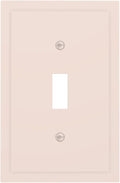 Beige 1 Gang Light Switch Cpver Outlet Covers Decorative Single Toggle Wall Plate Electrical Switchplate Faceplate