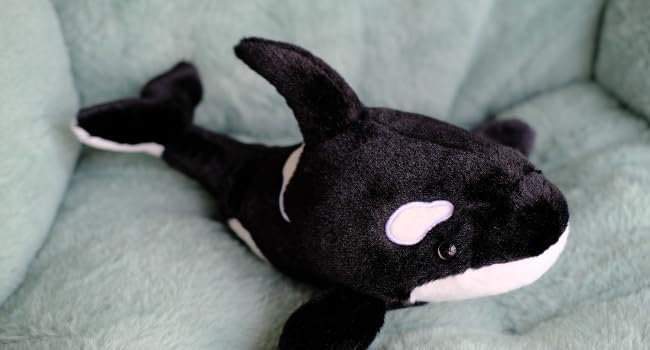 Make My Day 2PCS Premium Orca Stuffed Animal - 11.8 Inches Orca Whale Plush for Kids, Plush Toy Killer Whale Shark Stuffed Animal Gifts for Babies, Toddlers