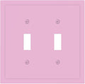 Light Purple Decorative 2 Gang Toggle Outlet Light Switch Cover Woman Pretty Funky Romantic Double Device Wall Plate Electrical Faceplate Dual Device Switchplate (Lavender)