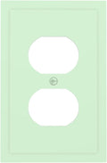 Green 1 Gang Electrical Duplex Wall Plate Receptacle Outlet Covers Decorative Dual Single Device Light Switch Cover Switchplate