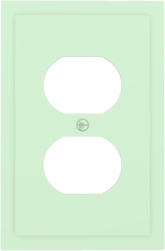 Green 1 Gang Electrical Duplex Wall Plate Receptacle Outlet Covers Decorative Dual Single Device Light Switch Cover Switchplate