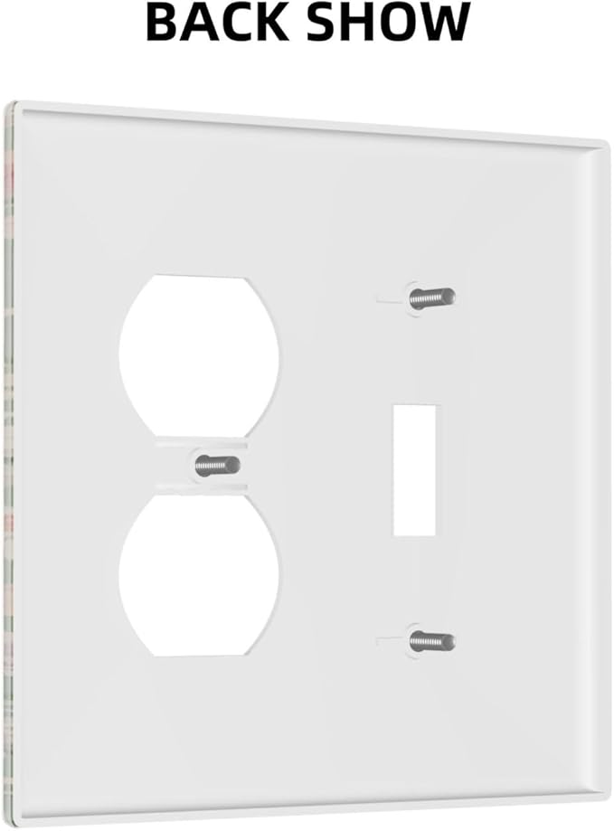 Decorative Switch Cover Plate with Vintage Wildflowers & Daisies on Light Green Background Design Toggle Duplex Wall Plate 2 Gang Light Switch Cover Outlet Covers