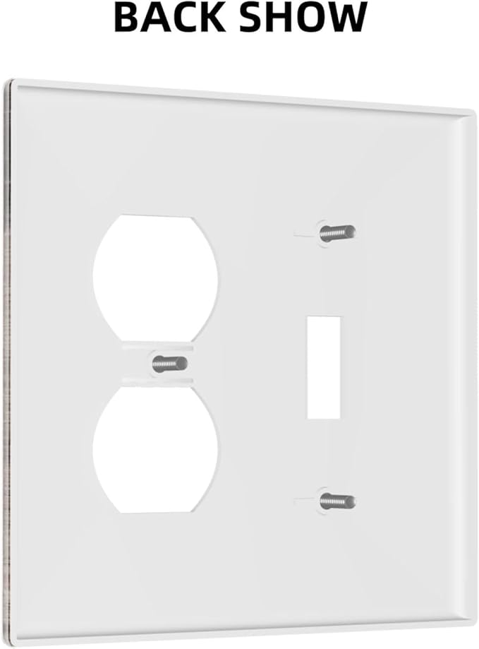 Wallplates Retro Wood Brown Farmhouse Barn Wooden 1 Toggle 1 Duplex Switch Plate Electrical GFCI Faceplate Decorative Light Switch Covers for Farmhouse Cabin Decor