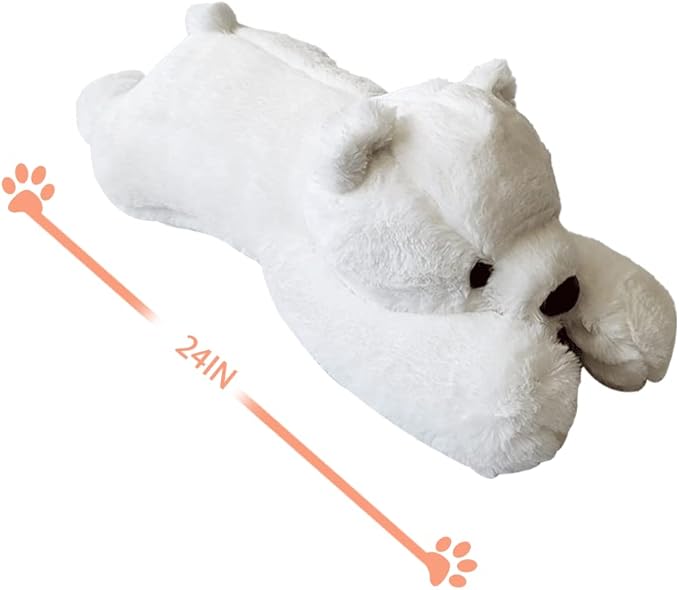 FoxVilla 4lbs Polar Bear Weighted Stuffed Animals, 24 inch Weighted Plush Stuffed Animals for Adults, Cute Soft Weighted Plush Throw Animal Pillow Toy, Birthday Gifts for Adults Kids