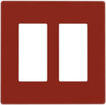 Brown 2 Gang Double GFCI Decorator Rocker/decorator Light Switch Cover Decorative Outlet Wall Plate Electrical Faceplate Screwless