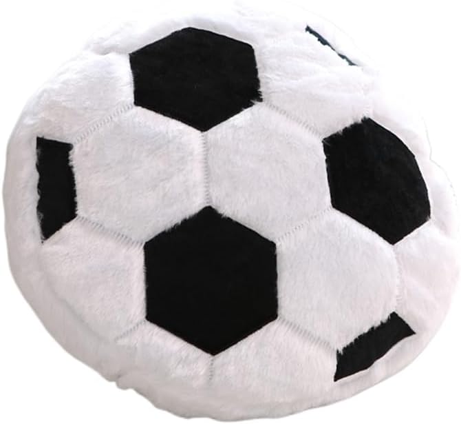 18inch Soccer Balls Plush Pillow Soft Fluffy Stuffed Throw Pillows Toy Durable Soccer Balls Plush Toys,Home Decor Cushion,for Kids Boy Girls Children Sports Toy Gift