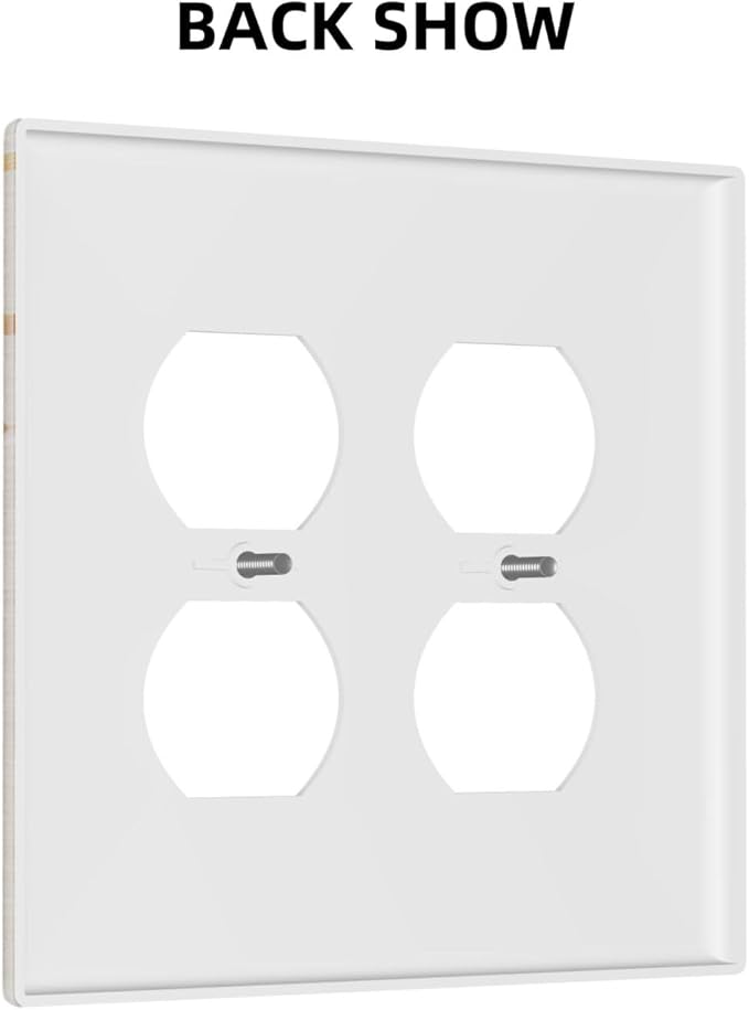 Decorative Outlet Covers Mid Century Gold Sun Abstract Arch Boho Moon 2 Gang Wall Plate Cover Double Duplex Receptacle Two Switch Light Switch Cover Plate Jumbo Dual Face Plate