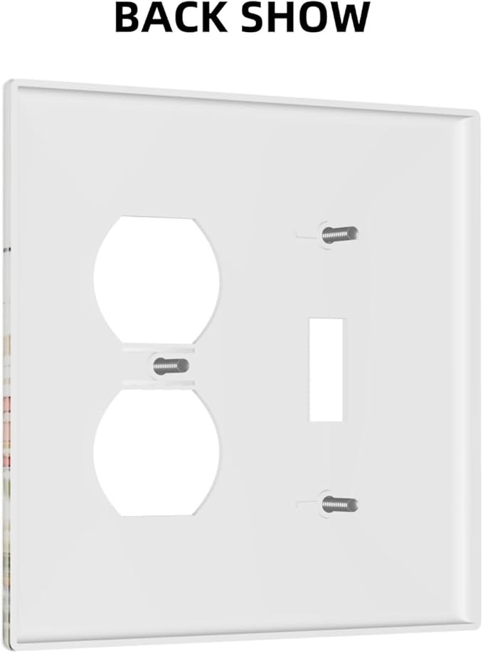 Watercolor Wild Flower Floral Daisy Plant Wallplates 1 Toggle 1 Duplex Switch Plate Electrical GFCI Faceplate Decorative Light Switch Covers for Bedroom Living Room Decor