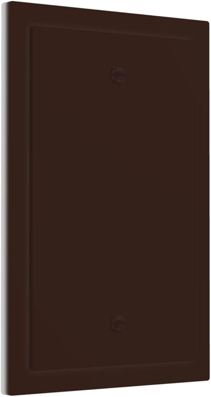 Coffee Brown Decorative 1 Gang No Device Blank Wall Plate Blank Light Switch Cover Switchplate Electric Unused Faceplate Covers