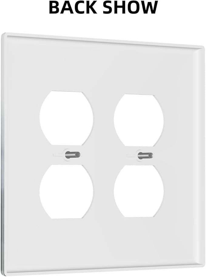 Forest Pine Forest Foggy Mountain Natural Scenery Outlet Covers 2 Gang Double Duplex Decorative Light Switch Covers Electrical Wallplates Socket Faceplate for Bed Room Living Room Decor