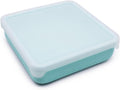 melii Reusable Silicone Sandwich Container | Leak-Resistant Food Storage with Easy-Open Lid, BPA-Free, Dishwasher & Microwave Safe, Lunch Box for Kids & Adults (Blue)
