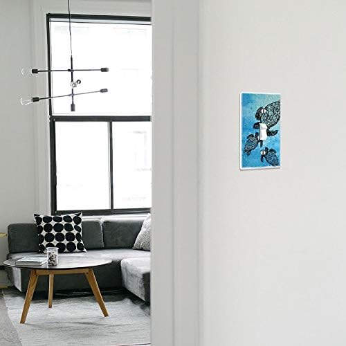 WIRESTER Single Gang Toggle Light Switch Plate/Wall Plate Cover - Ocean Sea Turtles
