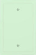 Green Decorative 1 Gang No Device Blank Wall Plate Blank Light Switch Cover Switchplate Electric Unused Faceplate Covers