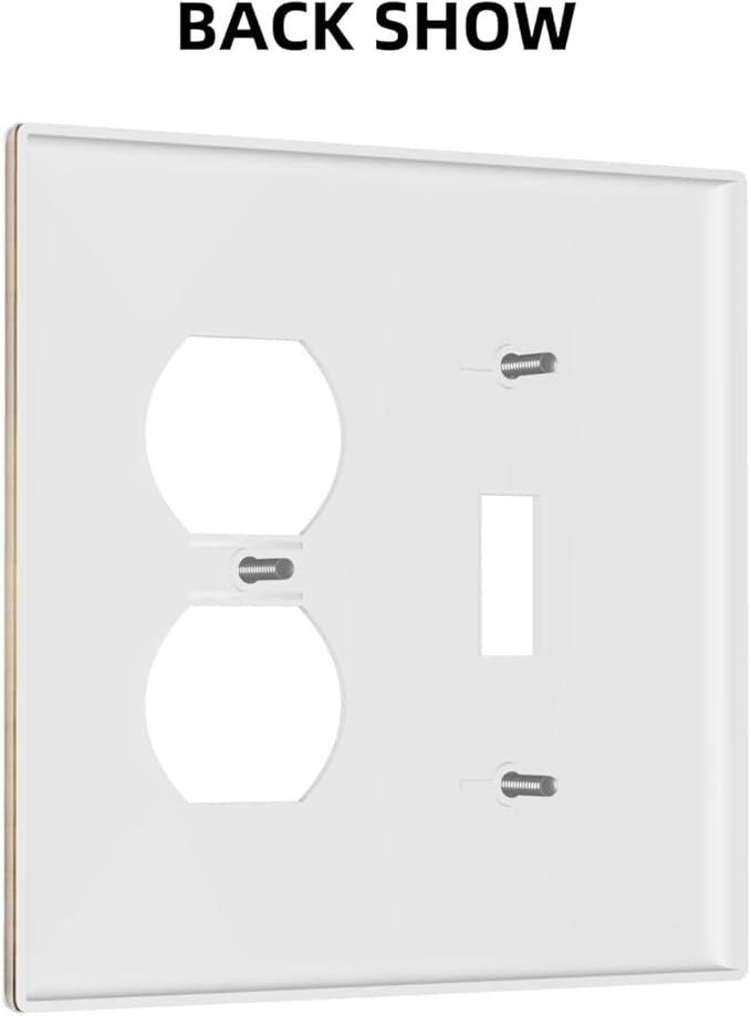 Decorative Art Light Switch Covers BlackCat&Flowers 2 Gang Single Toggle Duplex Combination Electrical Faceplate Switchplate Wall Plate for Home Decor
