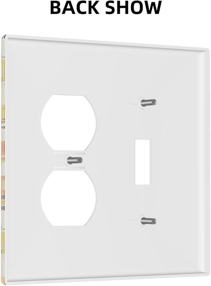 Decorative Outlet Covers Construction Vehicle Yellow Trucks Diggers 2 Gang Light Switch Cover Plate Single Toggle Duplex Wall Plates for Electrical Switch Plate Covers for Home Decor