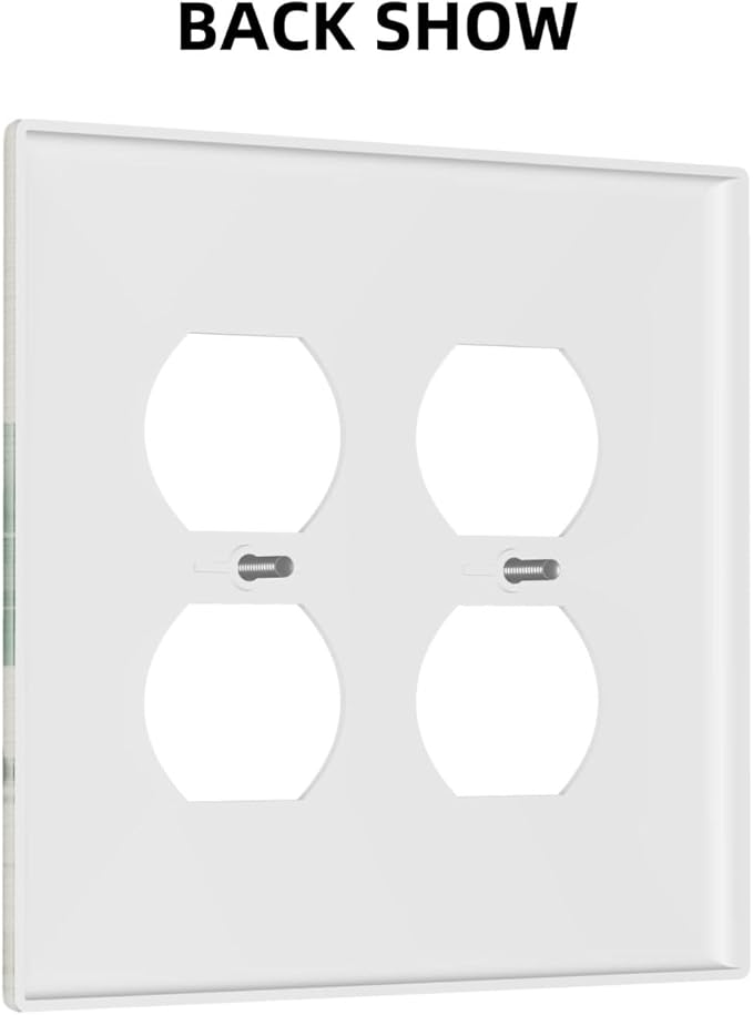 Decorative Outlet Covers Boho Green Monstera Leaf Inspirational Quotes 2 Gang Light Switch Cover Plate Double Duplex Wall Plates for Electrical Outlets Switch Plate Covers for Home Decor
