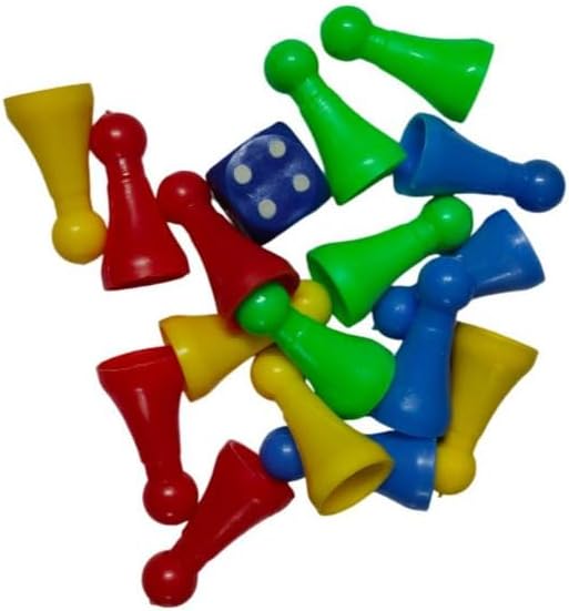 Snakes and Ladders Board Game, Ludo Board Game 2 in 1 Classic Game Set 2-4 Players Famliy Dice Games 12 Inch