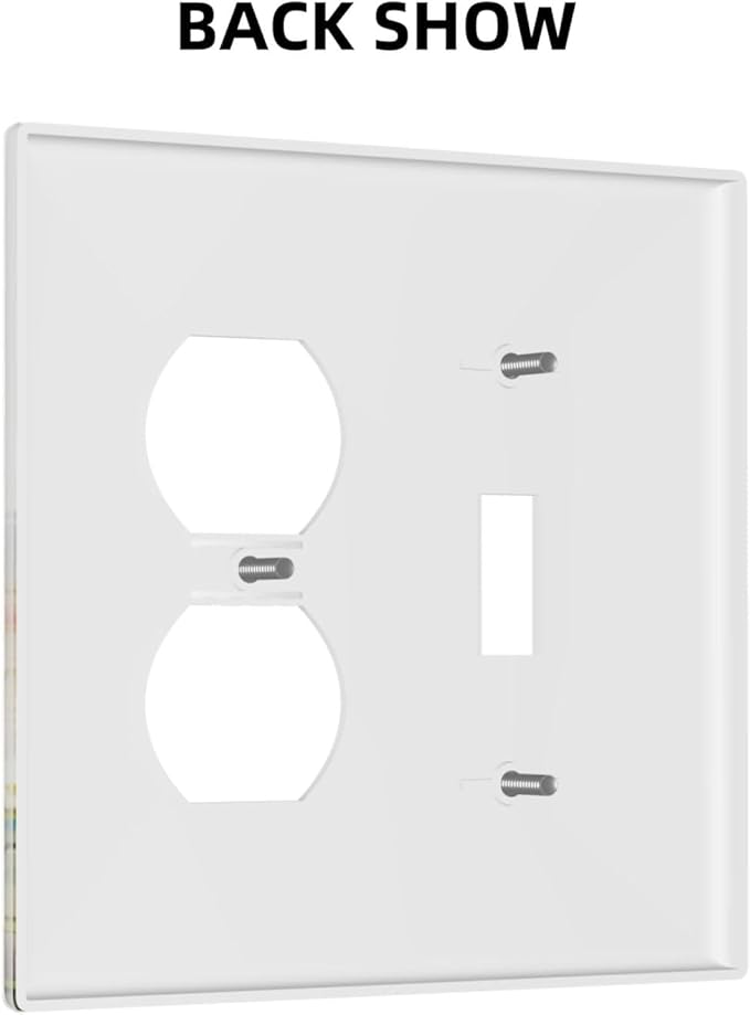 Wildflowers Watercolor Floral Colorful Butterfly Wallplates 1 Toggle 1 Duplex Switch Plate Electrical GFCI Faceplate Decorative Light Switch Covers for Farmhouse Bed Room Decor