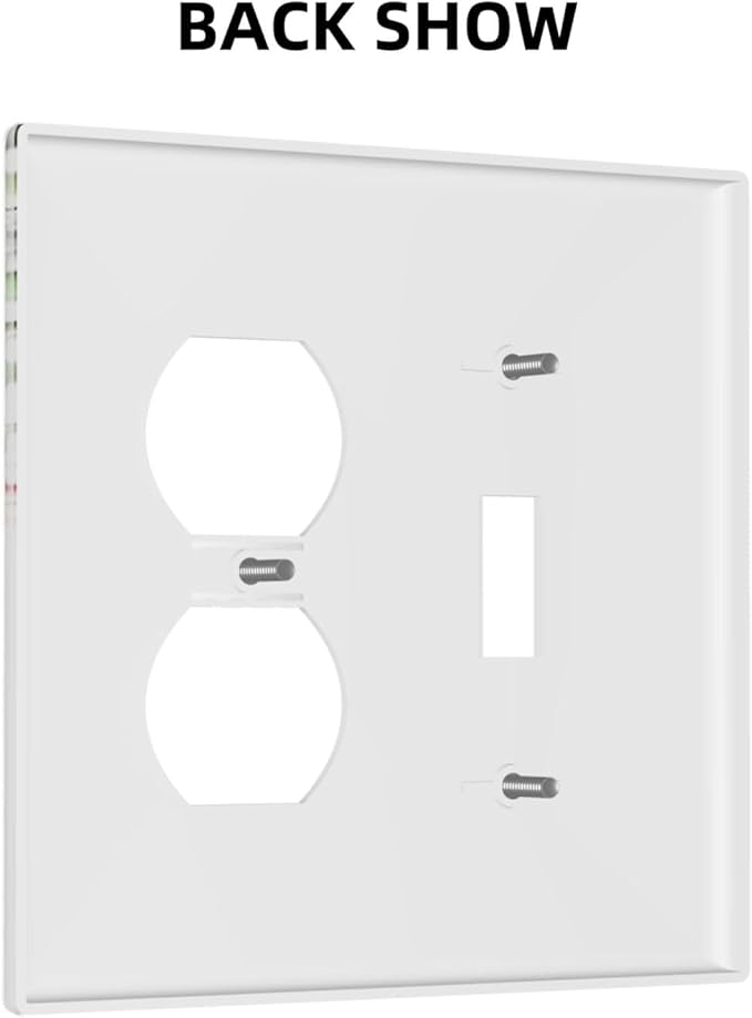 Wallplates Green Eucalyptus Leaves Floral Wildflower 1 Toggle 1 Duplex Switch Plate Electrical Gfci Faceplate Decorative Light Switch Covers For Bed Room Living Room Decor