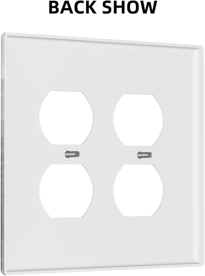 Decorative Outlet Covers Black White Bear Mountain Pine Trees Wilderness 2 Gang Decorative Switch Plate Double Duplex Wall Plates Switch Plates and Outlet Covers for Bathroom Bedroom Decor