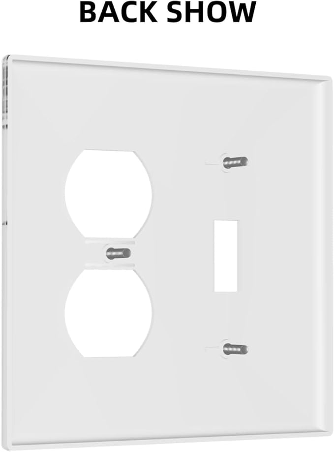 Wallplates Grey Floral Plant Eucalyptus Leaf Flower 1 Toggle 1 Duplex Switch Plate Electrical Gfci Faceplate Decorative Light Switch Covers For Bed Room Living Room Decor