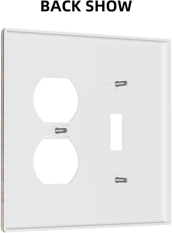 Vintage Board Rustic Brown Wood Texture Wallplates 1 Toggle 1 Duplex Switch Plate Electrical GFCI Faceplate Decorative Light Switch Covers for Farmhouse Home Decor