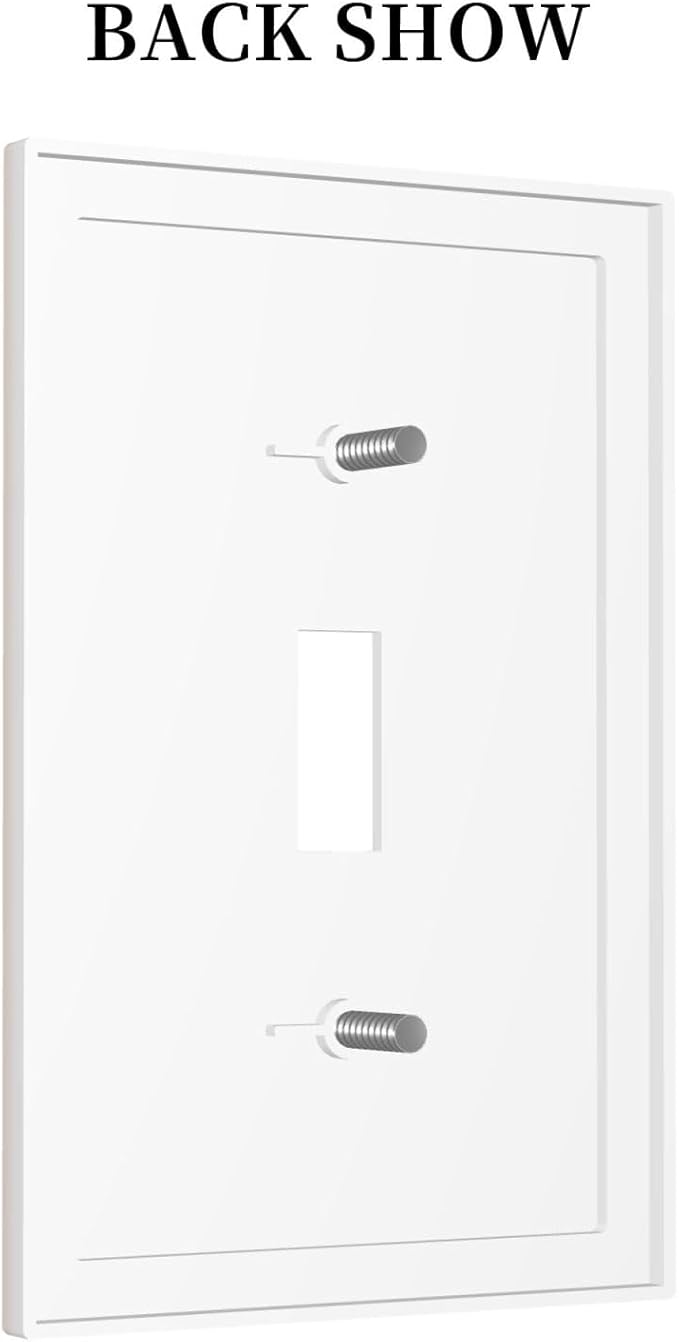 Beige 1 Gang Light Switch Cpver Outlet Covers Decorative Single Toggle Wall Plate Electrical Switchplate Faceplate