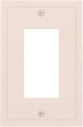 Beige Decorative 1 Gang Rocker/Decorator Outlet Light Switch Wall Plate Cover Faceplate Face Switch GFCI Outlet Cover Plate