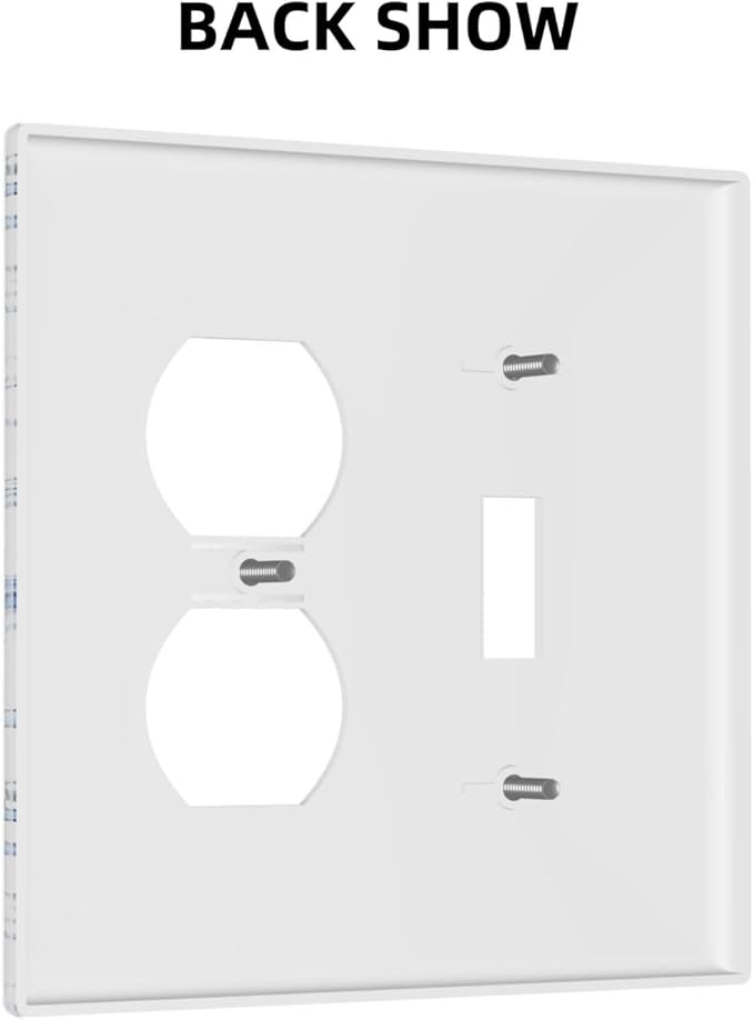 Blue Flower White Floral Plant Bird Butterfly Wallplates 1 Toggle 1 Duplex Switch Plate Electrical GFCI Faceplate Decorative Light Switch Covers for Bedroom Living Room Decor