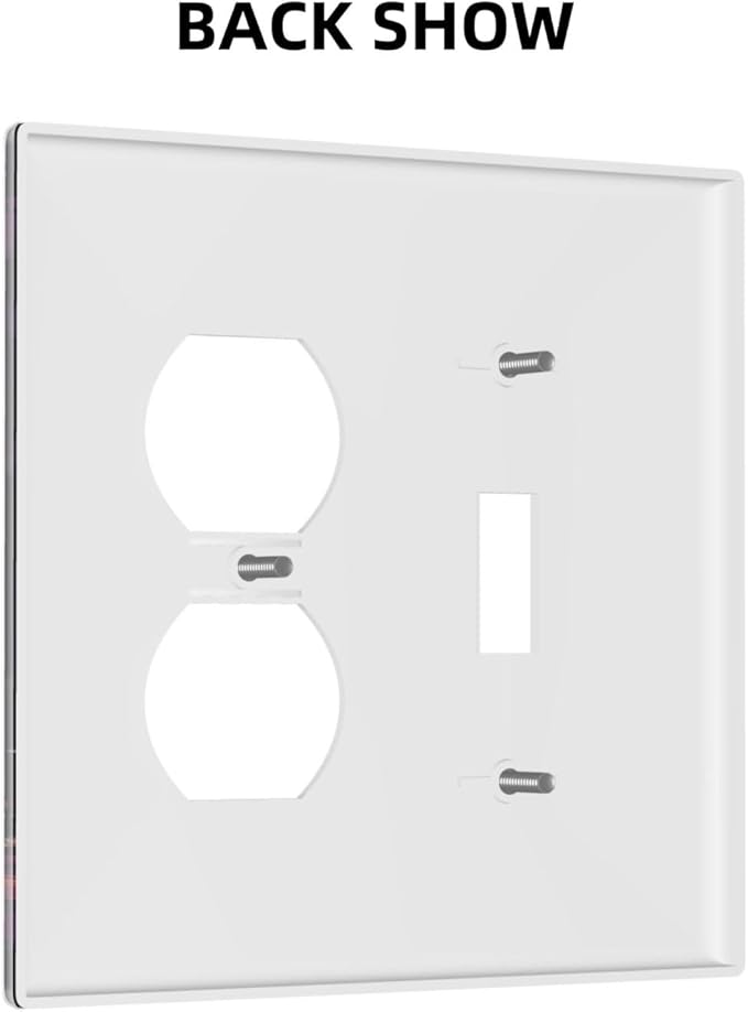 Wallplates Ghost Colorful Forest Moon Dead Tree 1 Toggle 1 Duplex Switch Plate Electrical Gfci Faceplate Decorative Light Switch Covers For Nursery Kids Room Decor