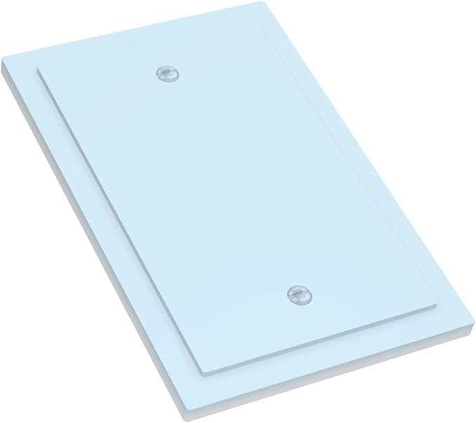 Aqua/Teal Decorative 1 Gang No Device Blank Wall Plate Blank Light Switch Cover Switchplate Electric Unused Faceplate Covers